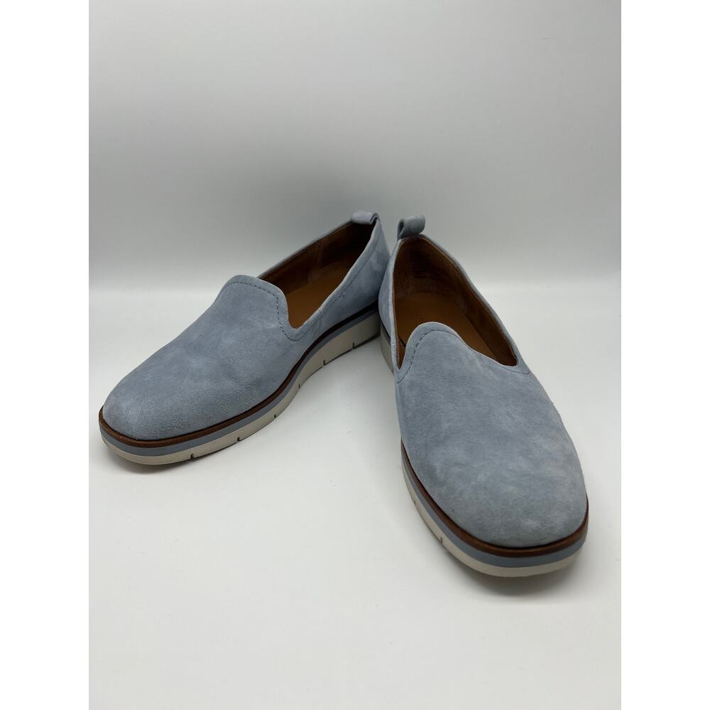 Caslon Light Blue Hadley Lea Suede Flat Slip On Loafers Casual Shoes Size 7.5M